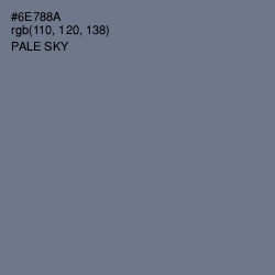 #6E788A - Pale Sky Color Image